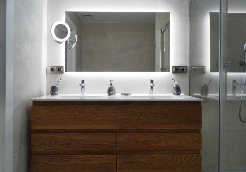 Mueble de baño con doble seno a medida