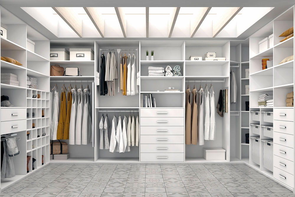 Vestidor a medida con distribución personalizada